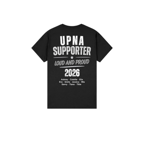 UPNA Netball Team Supporters Shirt 2026 - Team 12 BLACK
