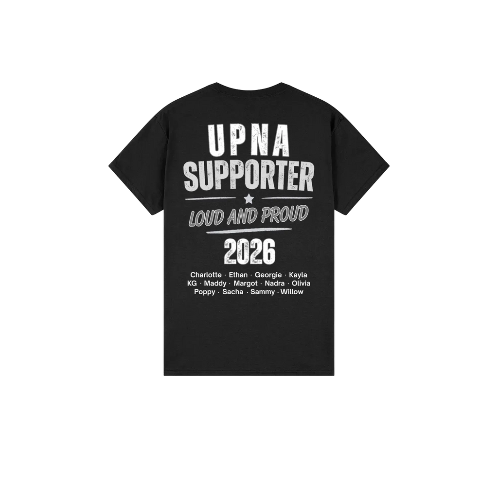 UPNA Netball Team Supporters Shirt 2026 - Team 12 WHITE