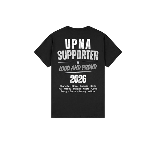 UPNA Netball Team Supporters Shirt 2026 - Team 12 WHITE